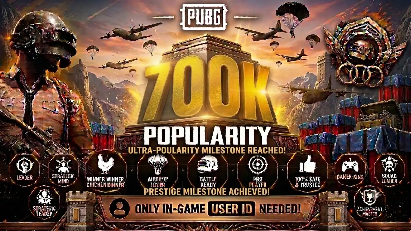(MIX POPULARITY — 700K) — JUST IN GAME ID NEEDED