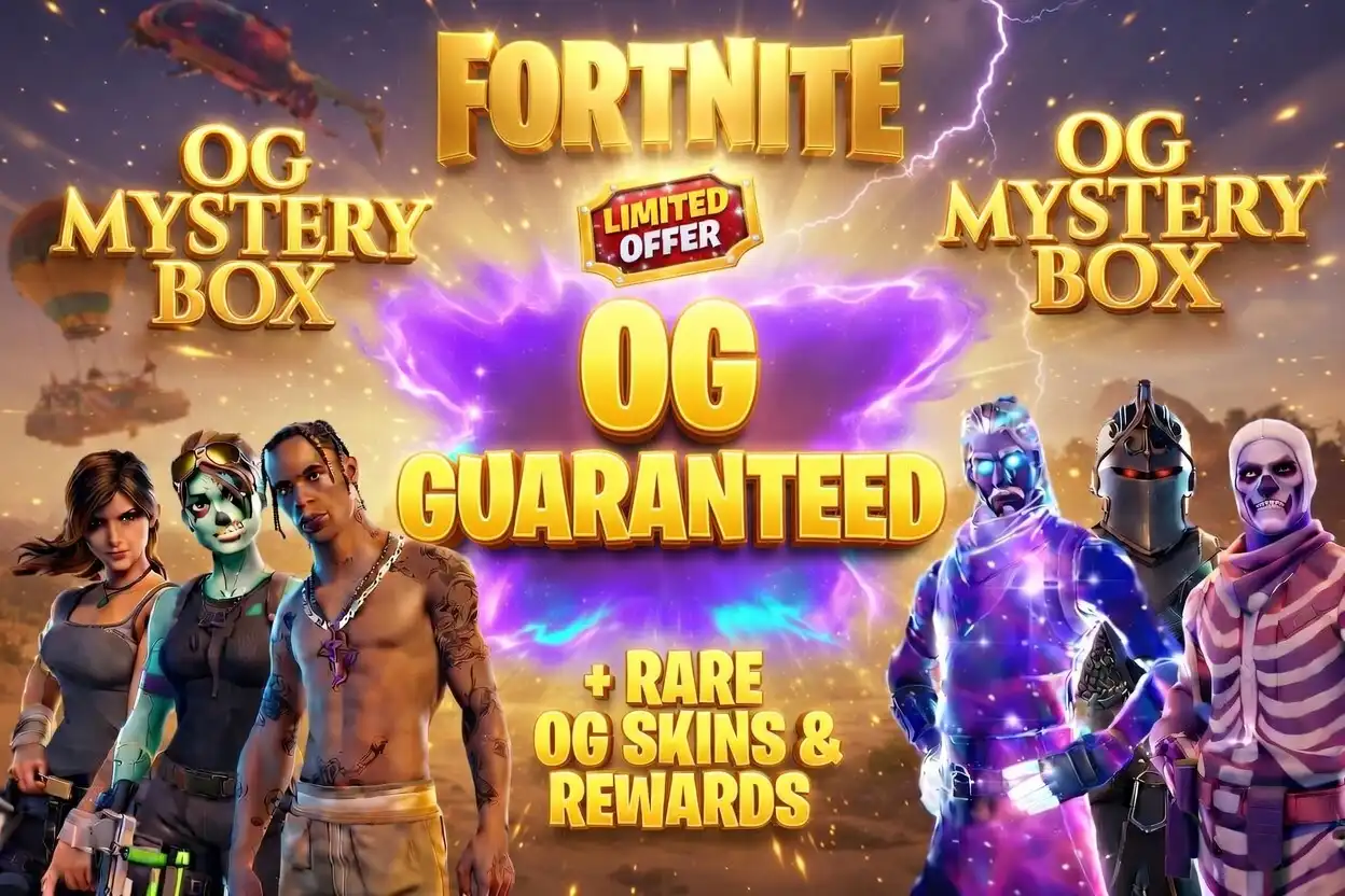 ⚡OG GUARANTEED ⚡ MYSTERY BOX⚡ Guaranteed to get +1 of these | Wild Cat | Floss | OG Calamity | Ikonik | Black Knight | John Wick | Travis Scott |