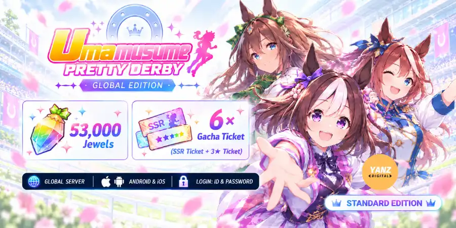 Konto Umamusume Pretty Derby | 53000 Juwelen + 6 Tickets