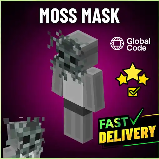 Moss Mask - Minecraft JAVA - BEDROCK EDITION - LIVRAISON RAPIDE