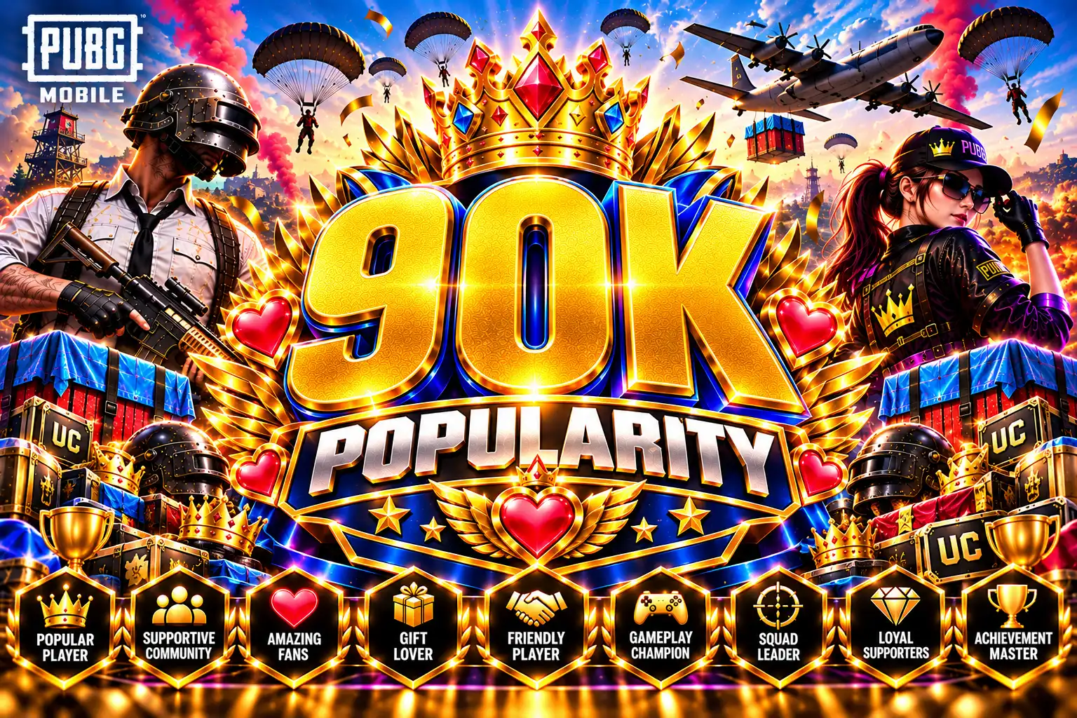 🔥 (MIX BELIEBTHEIT — 90K) 💎 — NUR SPIEL-ID ERFORDERLICH ⚡