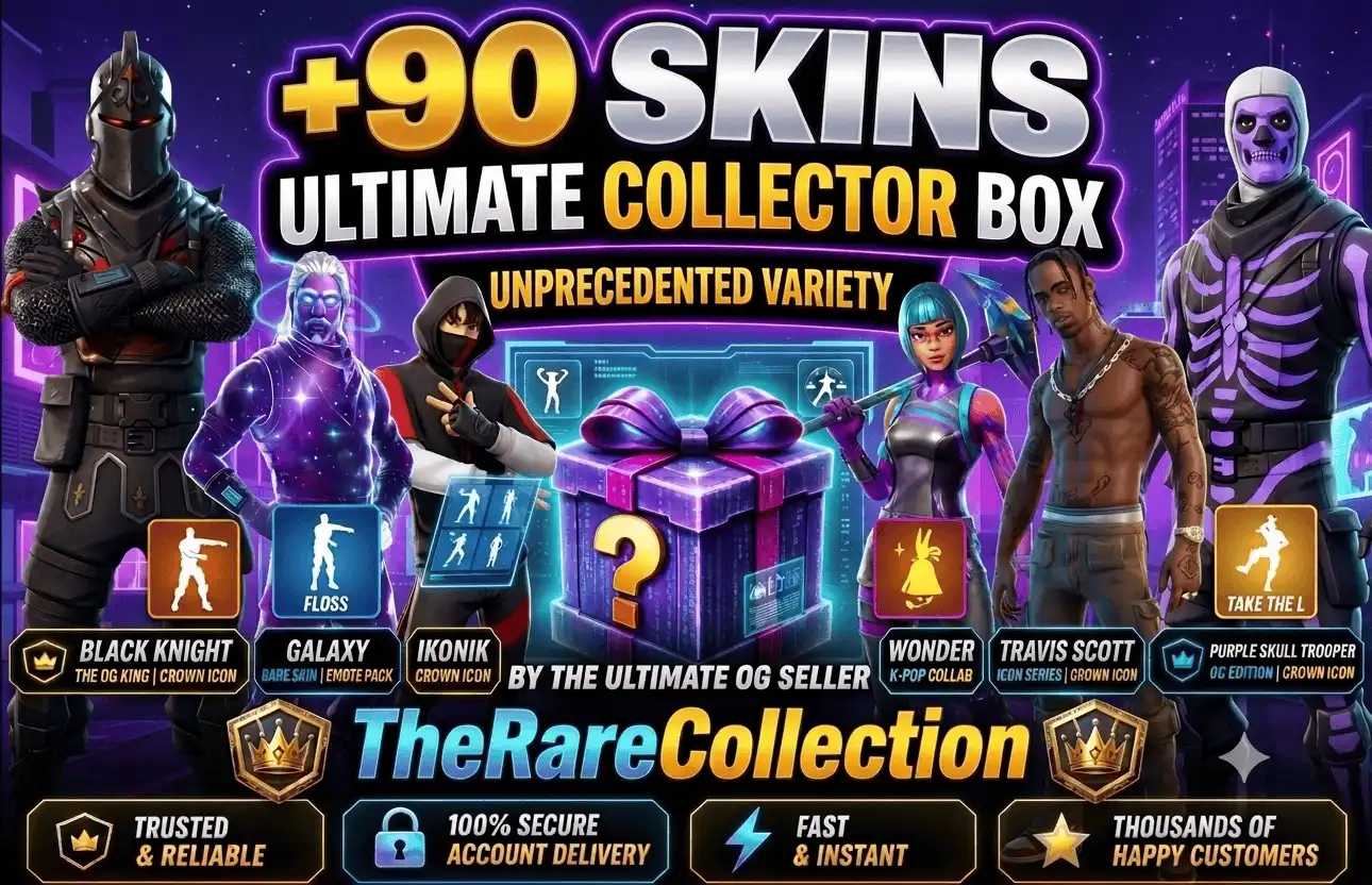 ⚡90-200 SKIN ESCLUSIVE⚡Ne riceverai una o più di queste | Wild Cat | Travis Scott | Renegade Raider | Ikonik | Black Knight | OG STW | Lara Croft |