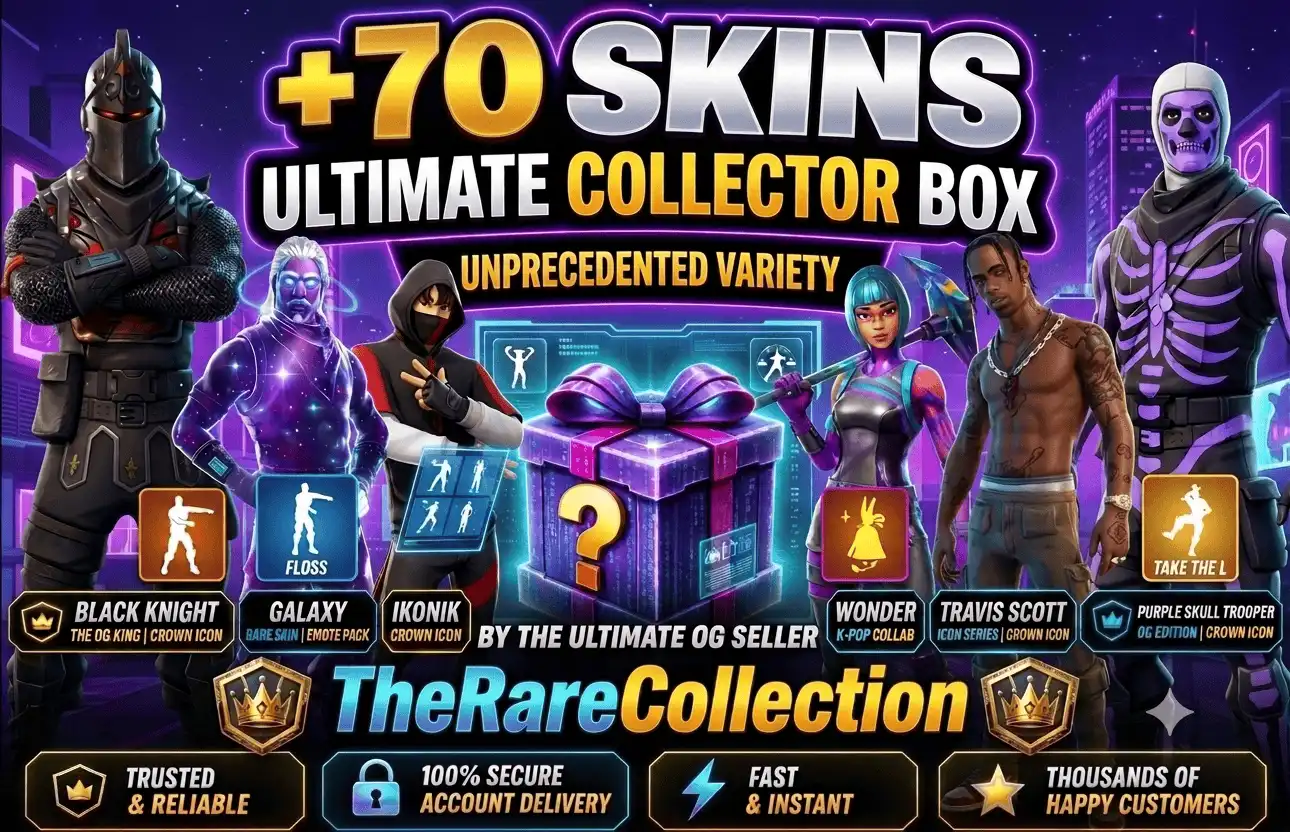 ⚡70-200 SKIN ESCLUSIVE⚡Ne riceverai una o più di queste | Wild Cat | Travis Scott | Renegade Raider | Ikonik | Black Knight | OG STW | Lara Croft |