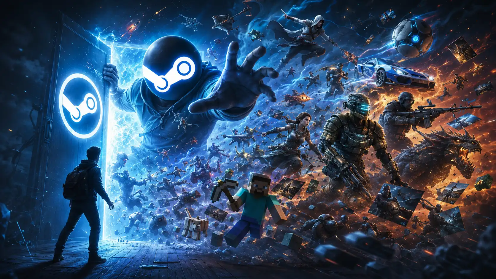 🔥 TOP AAA STEAM 899+ Game Bundle + 100 Bonus Free 🎮 | Includes Cyberpunk 2077, GTA V, Elden Ring, God of War