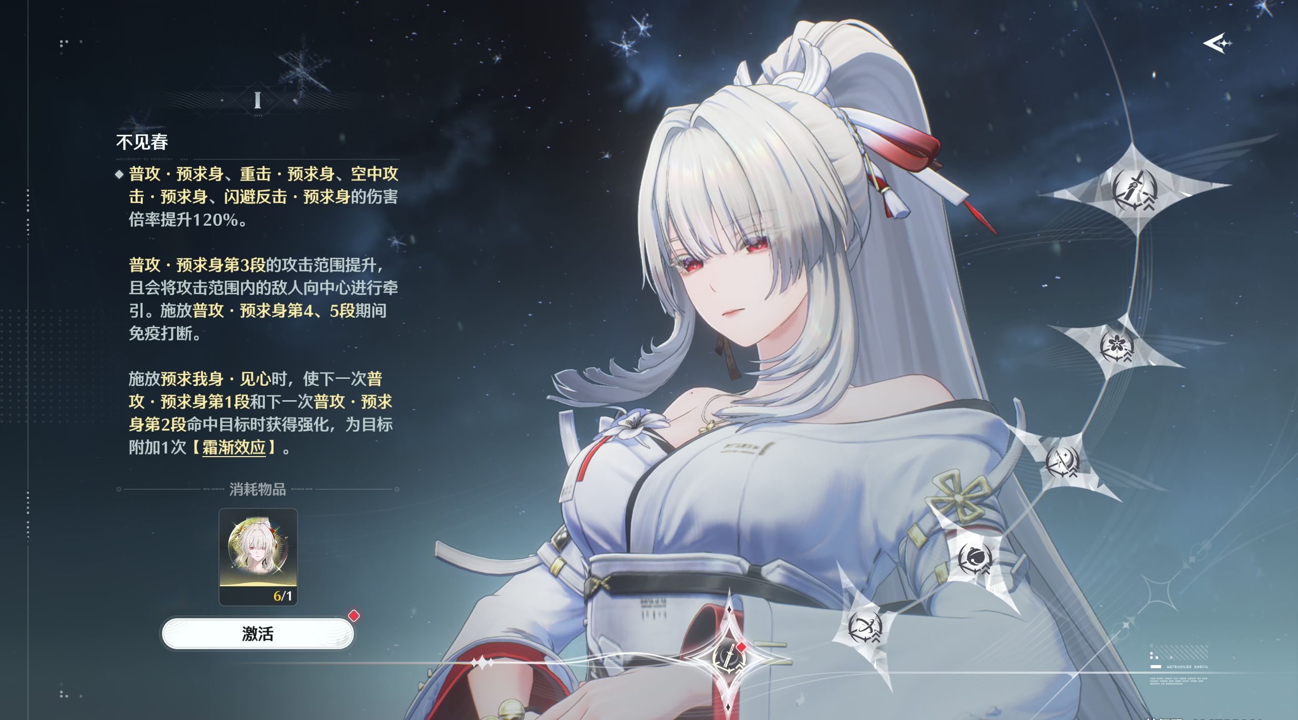Sub-servicio cadena completa 6 cadenas C6 Crimson Snow + Burning Frost