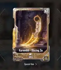 PUBG KARAMBIT – Blazing Sun Knife Skin | Mabilis na Paghahatid | John Store