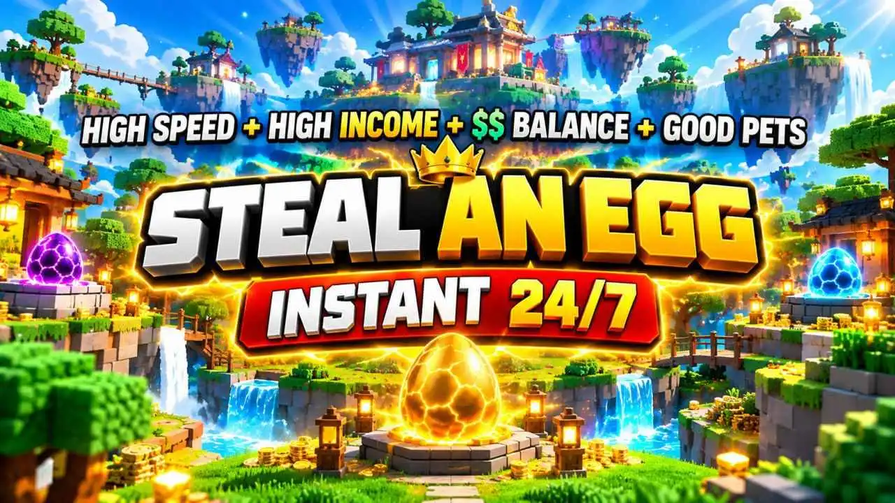 Steal an Egg - 71.6B VELOCITÀ + 104B/s REDDITO + 375T/GIORNO + 10.4Qa SALDO + 27.2B/s MIGLIORE ANIMALE DOMESTICO