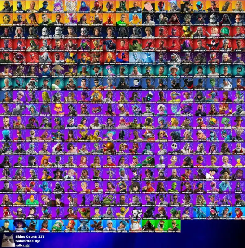 [3in1] / Instant • FN (All Platforms) • 337 Skins • Master Chief Black • Neymar Jr • Black Adam • BMW car • Inferno • Full Access • 2 Gifts