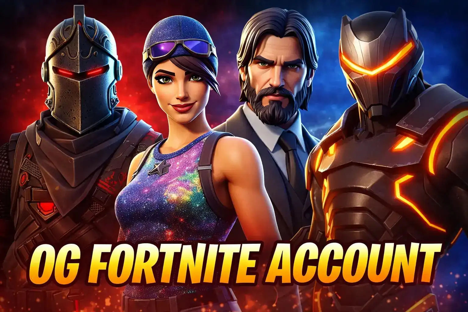 OG অ্যাকাউন্ট 100-200 স্কিন গ্যারান্টিড Travis Scott OG STW Black Knight Ikonik OG Ghoul Trooper