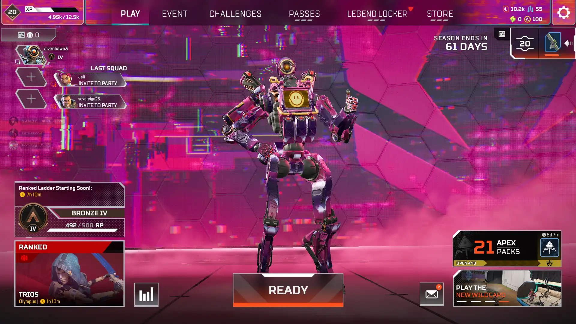Apex Legends 24팩 (샤드 확률) + 랭크 준비 | 레벨 20 ⭐ 풀액세스 🔥 즉시배송🚚 모든 플랫폼 연동 가능