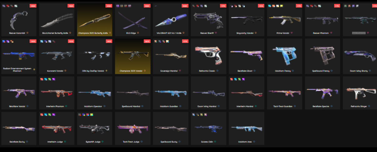 46K🌐EU⚔️Reaver Karambit🔥Champions 2025🔥EX.O Edge🔥Black.Market Butterfly Knife🔥Kuronami Vandal🔥Helix Phantom🔥تذكرة المعركة✅وصول كامل