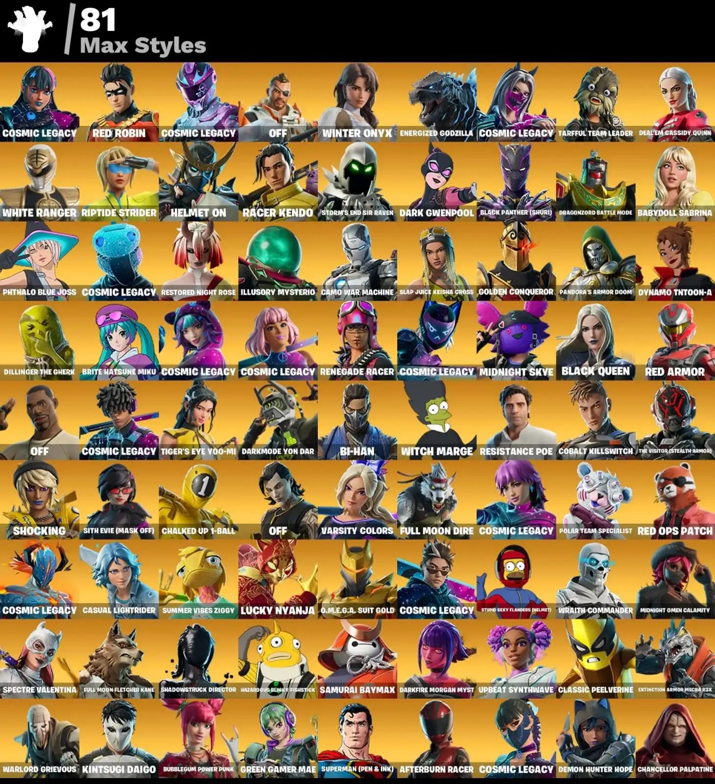 Premium Personal Epic Games Account | 221 Skins | Save the World | Rare DbD + RDR2 | Trusted Seller