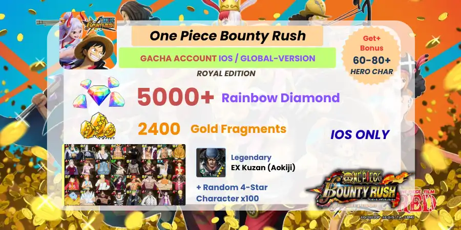 [Global ios] Account EX Kuzan (Aokiji) + Diamonds 5000 + Fragments 2400+ | Royal Edition