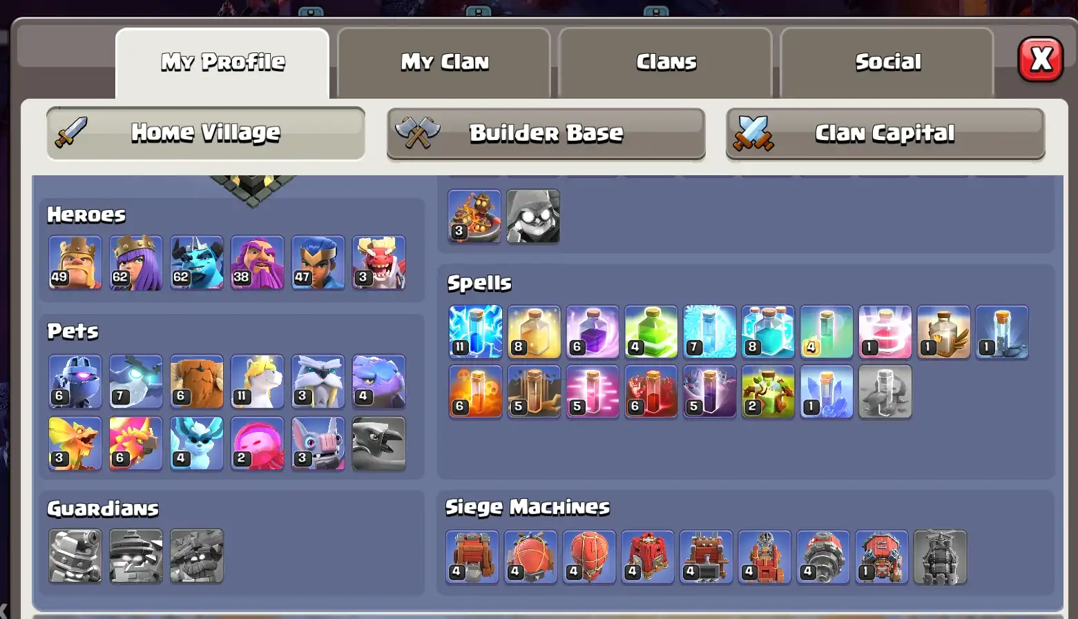 🔰LKR🔰TH17✦EXP 217⚔️HERÓIS 49•62•62•38•47•3