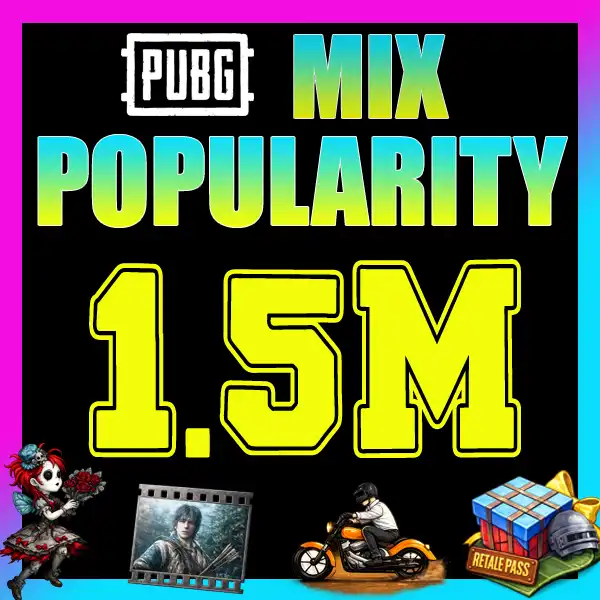 (MIX POPULARITY — 1.5 MILLION) — 1.5M PUBG Popularity — Just In Game ID Needed