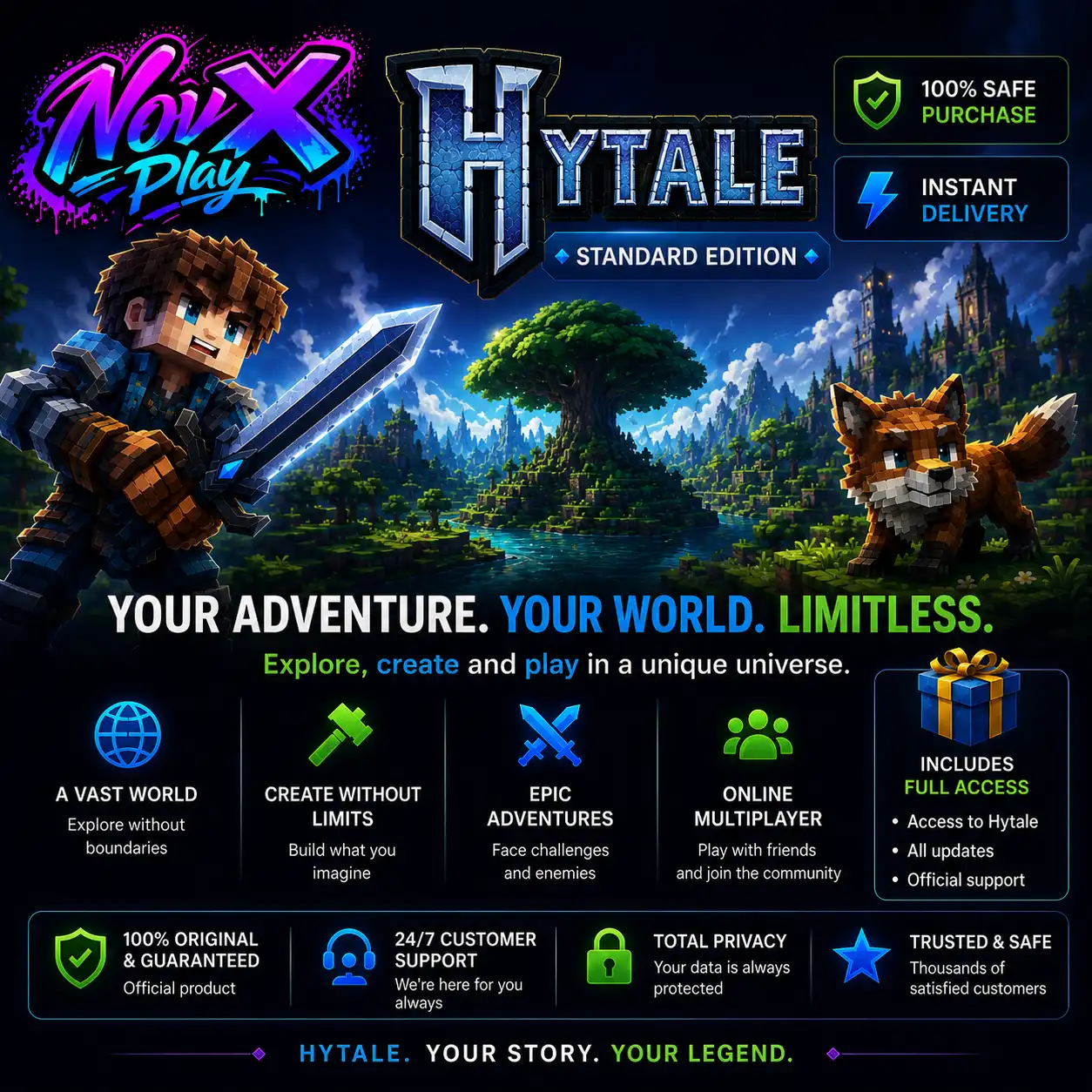 HYTALE Édition Standard | Livraison Instantanée | Accès Complet