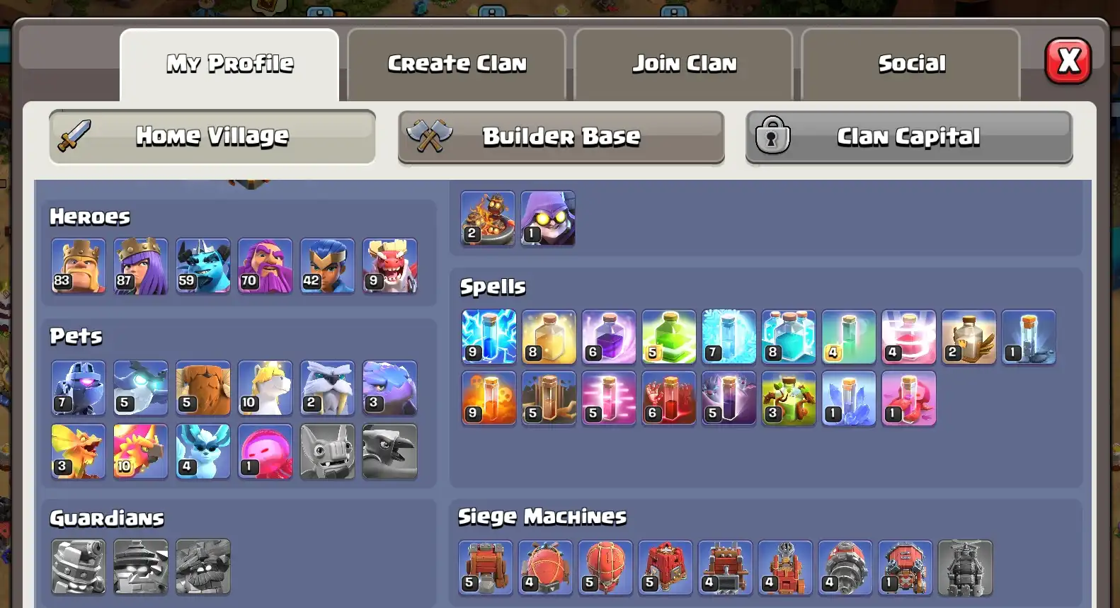 🔰Fancied🔰TH16✦EXP 205⚔️HERO 93•87•59•70•42•9