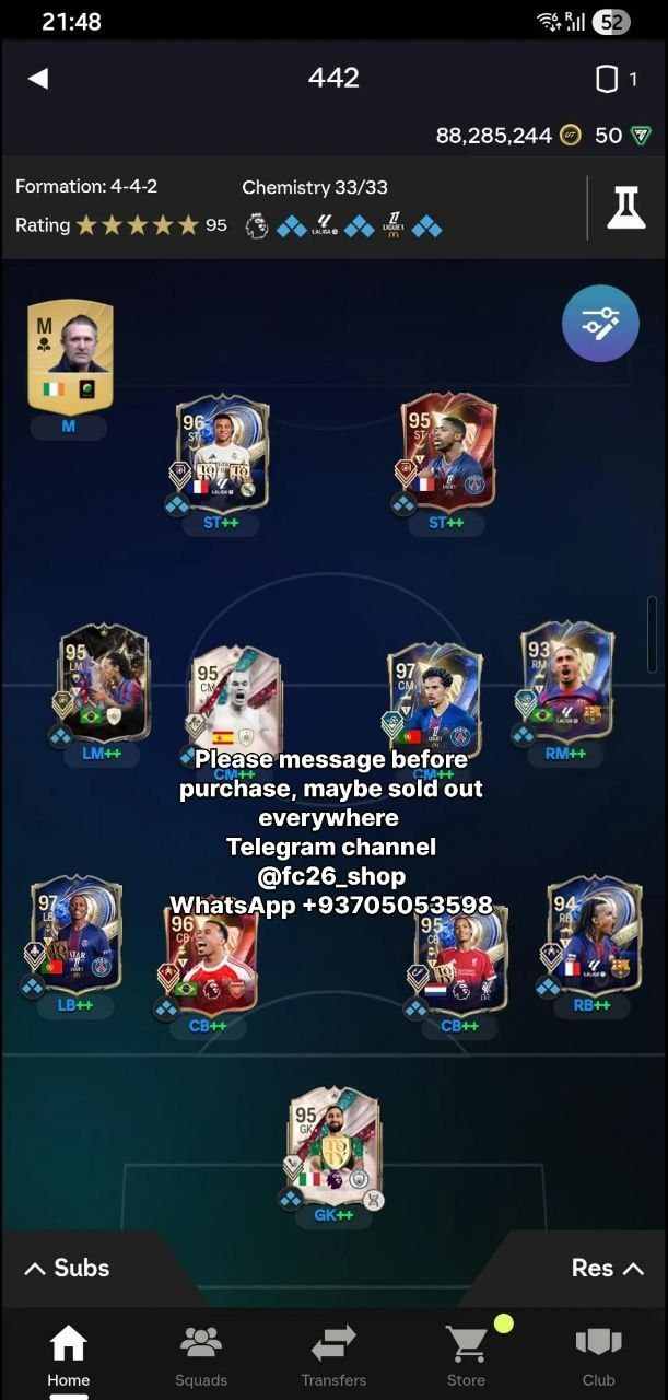 mbape- dembele- van dijk and more... webapp unlocked - 88 mil coins