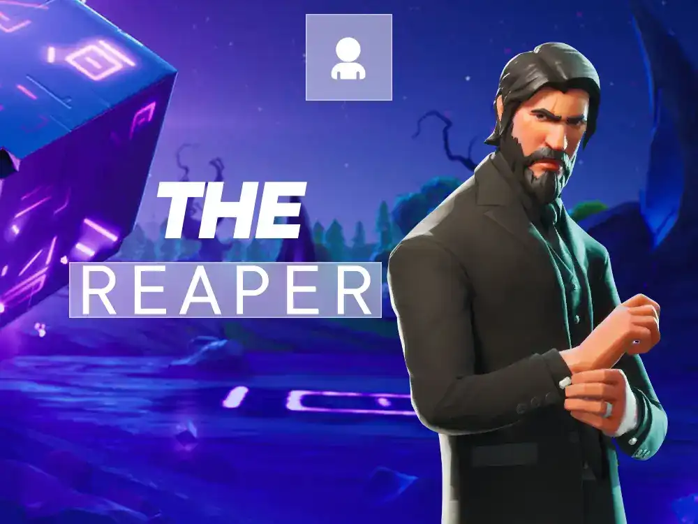 Account Fortnite con 100% The Reaper + skin, picconi ed emote rari casuali.