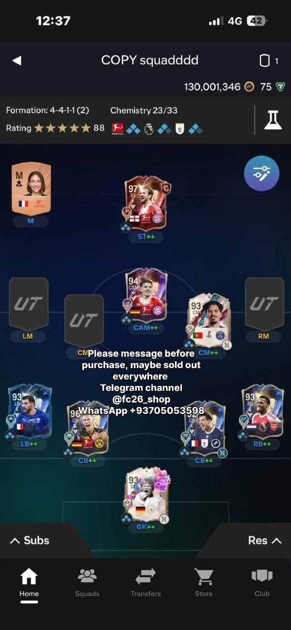harry kane - 130 mil coins - webapp unlocked