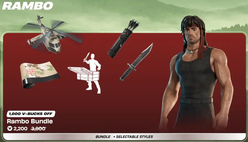 Rambo Pack | V-Bucks: 2200