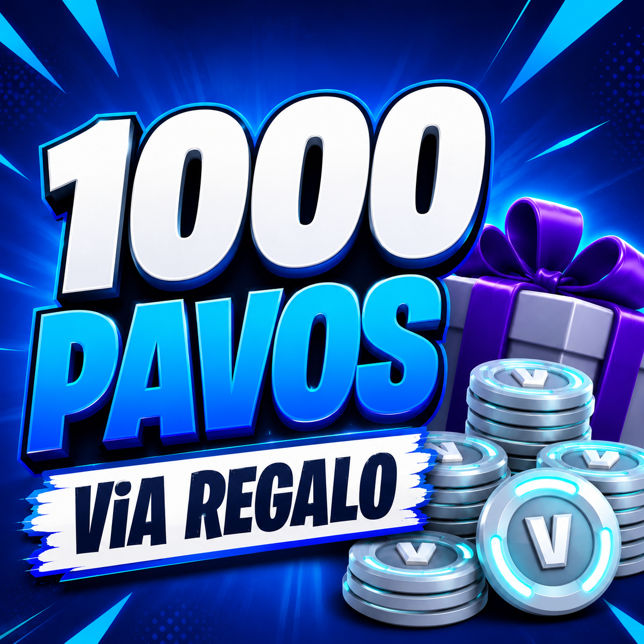 1000 V-Buck | Tramite Regalo | Scegli Il Tuo Cosmetico