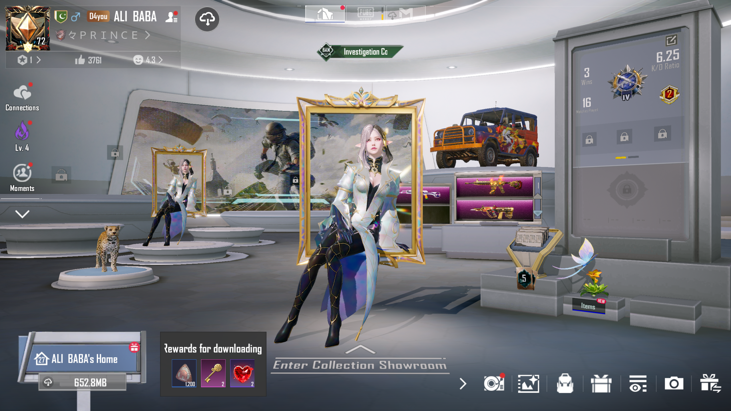 M416 Crimson Lv.5 ✖ AUG Rose Lv.5 💠 33x GunLab 🎯 9x رسالة قتل ⏳ حقيبة مسافر الزمن 👑 Ultimate Set 💎 84 أسطوري 🎩 قبعة S3 ♻️ وصول فوري