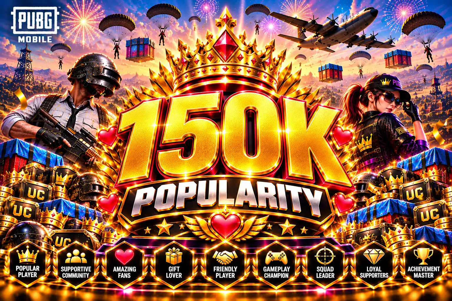 🔥 (MIX BELIEBTHEIT — 150K) 💎 — NUR SPIEL-ID ERFORDERLICH ⚡