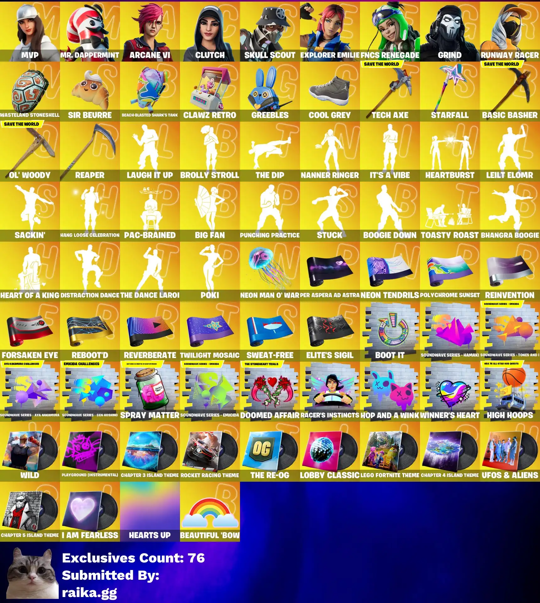 [3in1] / Istantaneo • FN (Tutte le piattaforme) • 374 Skin • FNCS Renegade • Emote Risata • Auto Lambo • Darth Vader • Rick Sanchez • Accesso completo • 2 Regali
