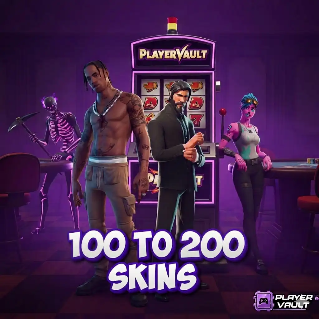 Compte OG 100-200 skins Garanti Travis Scott OG STW Black Knight Ikonik OG Ghoul Trooper