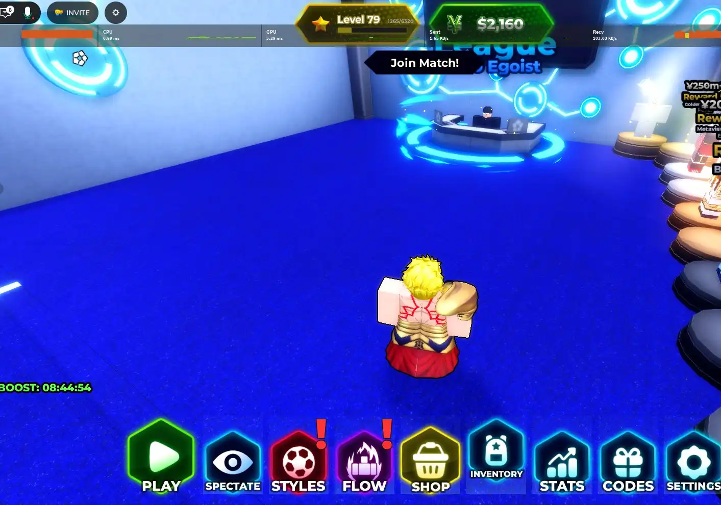 BB4 Roblox Account 4K+ Value Max Blox Fruits Blue Lock Rivals Voice Chat Full Access
