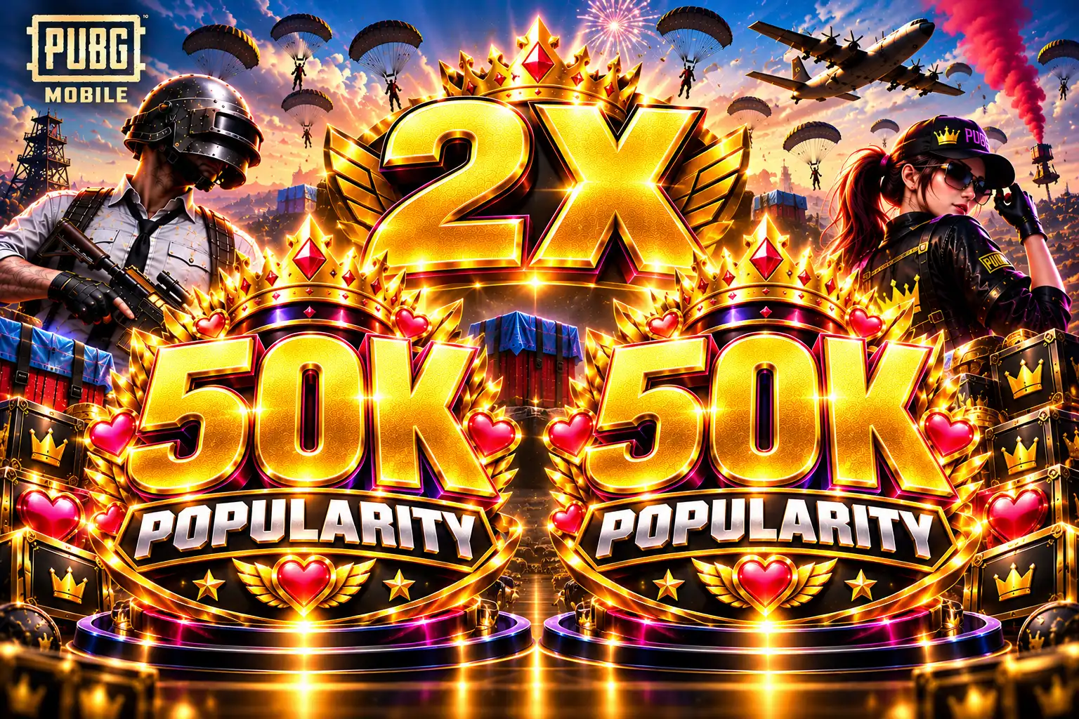 🔥 (MIX BELIEBTHEIT — 100K) 💎 — NUR SPIEL-ID ERFORDERLICH ⚡