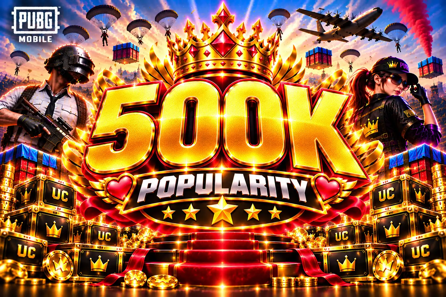 🔥 (MIX BELIEBTHEIT — 500K) 💎 — NUR SPIEL-ID ERFORDERLICH ⚡