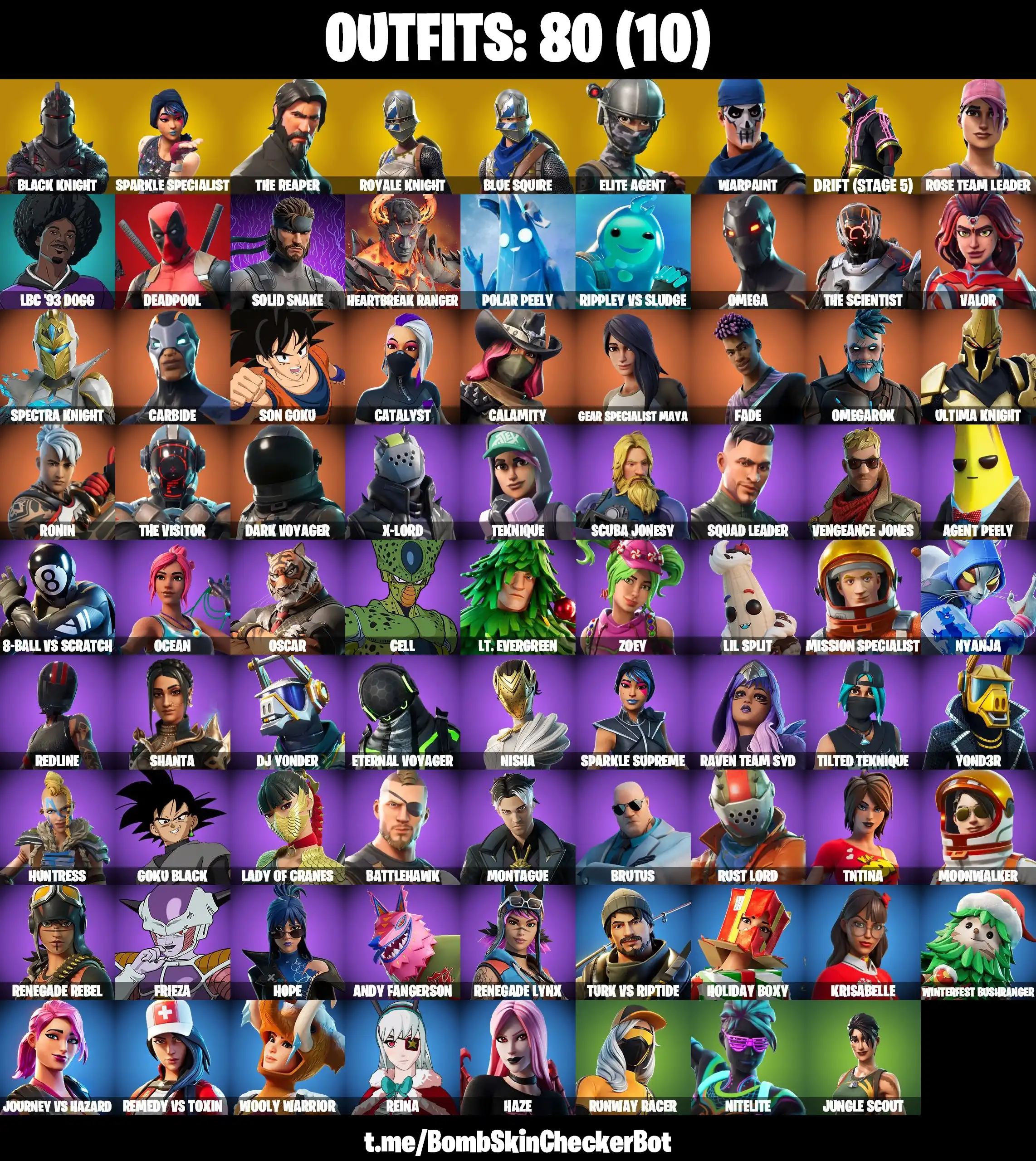 PC/PSN/Xbox/Nintendo 80 skin | OG STW | Black Knight | Sparkle Specialist | The Reaper | Blue Squire | Royale Knight | Elite Agent | Take The L | The