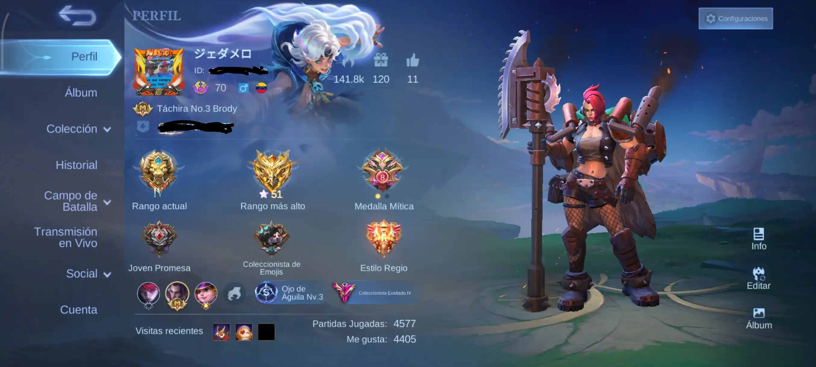 Account Mobile Legends Accesso Totale Venezuel