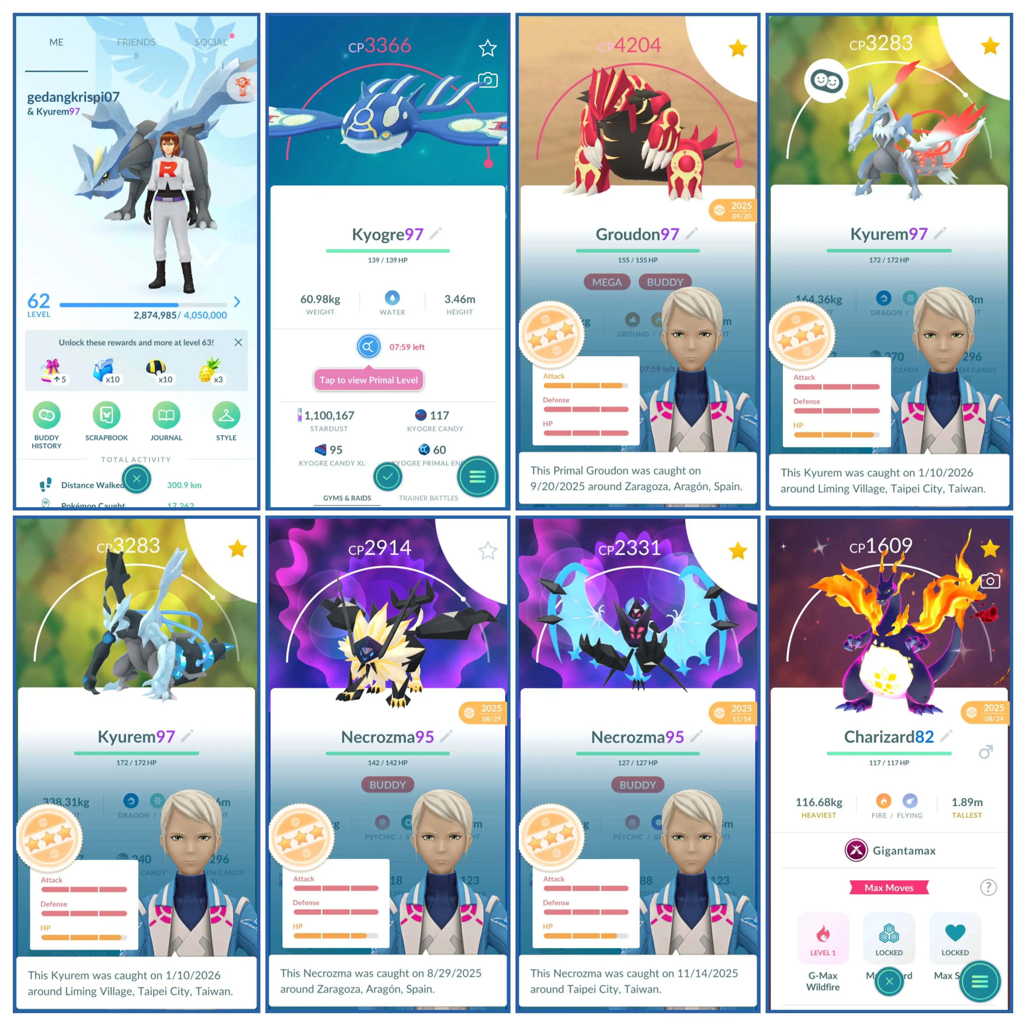 NIVEAU 62 | BLACK KYUREM + WHITE KYUREM | NECROZMA DUSK MANE | NECROZMA DAWN WINGS | PRIMAL KYOGRE + PRIMAL GROUDON | ETERNATUS | 513 Légendaire-23 Chromatique