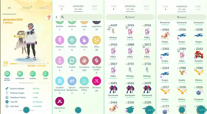 [VTC-Nihi] Ein Konto mit handelbarem Level-50-Shiny-Nihilego, 3 Movesets, 1M Sternenstaub und einigen Shiny-Pokémon wie auf den Bildern.