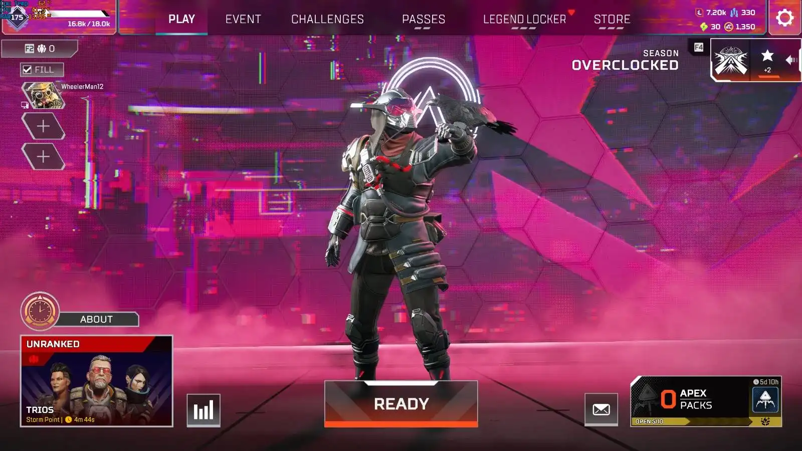 APEX LEGEND 레벨 175, 81 레전더리, 1300+ APEX 코인, 핸드메이드 정품, EA/Steam/PSN 연동 가능, 풀 액세스, 즉시 배송