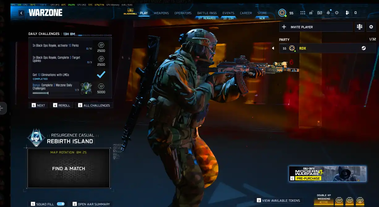 WARZONE 5 | PC/XBOX/PSN | Livello 55 | AK-27 al massimo | 1 arma al massimo | Accesso completo | Consegna immediata