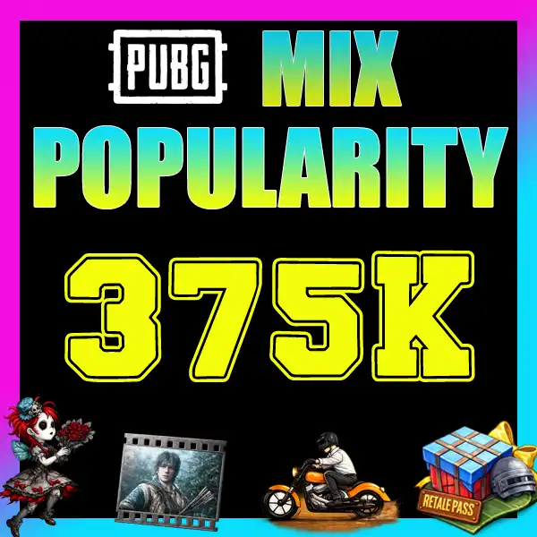 375K [375 000] VEGYES NÉPSZERŰSÉG — CSAK A JÁTÉK ID SZÜKSÉGES🔥 GYORS SZÁLLÍTÁS