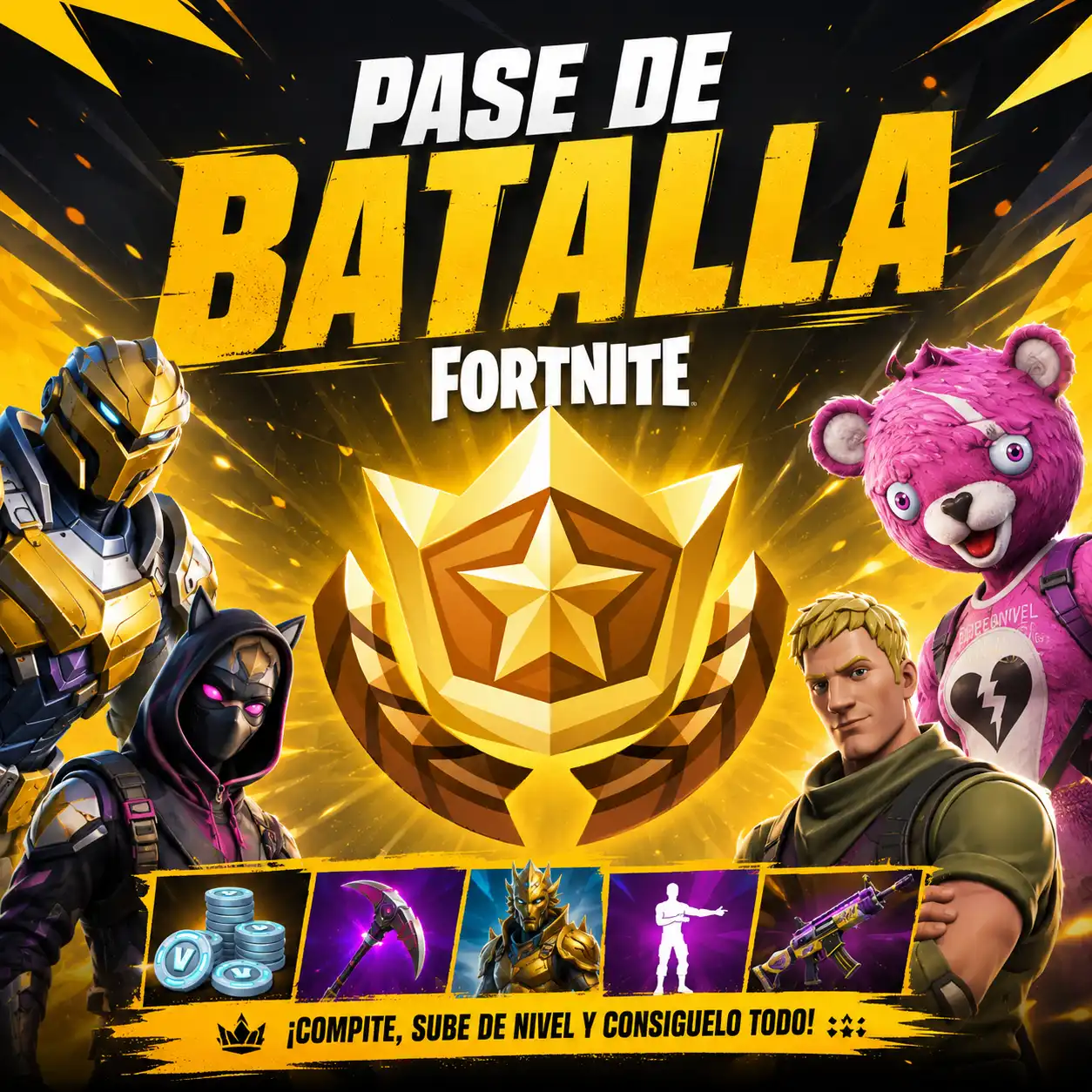 1 Fortnite Battle Pass + 800 V-Bucks