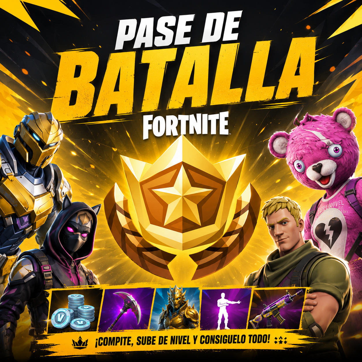 1 Fortniteバトルパス + 800 V-Bucks