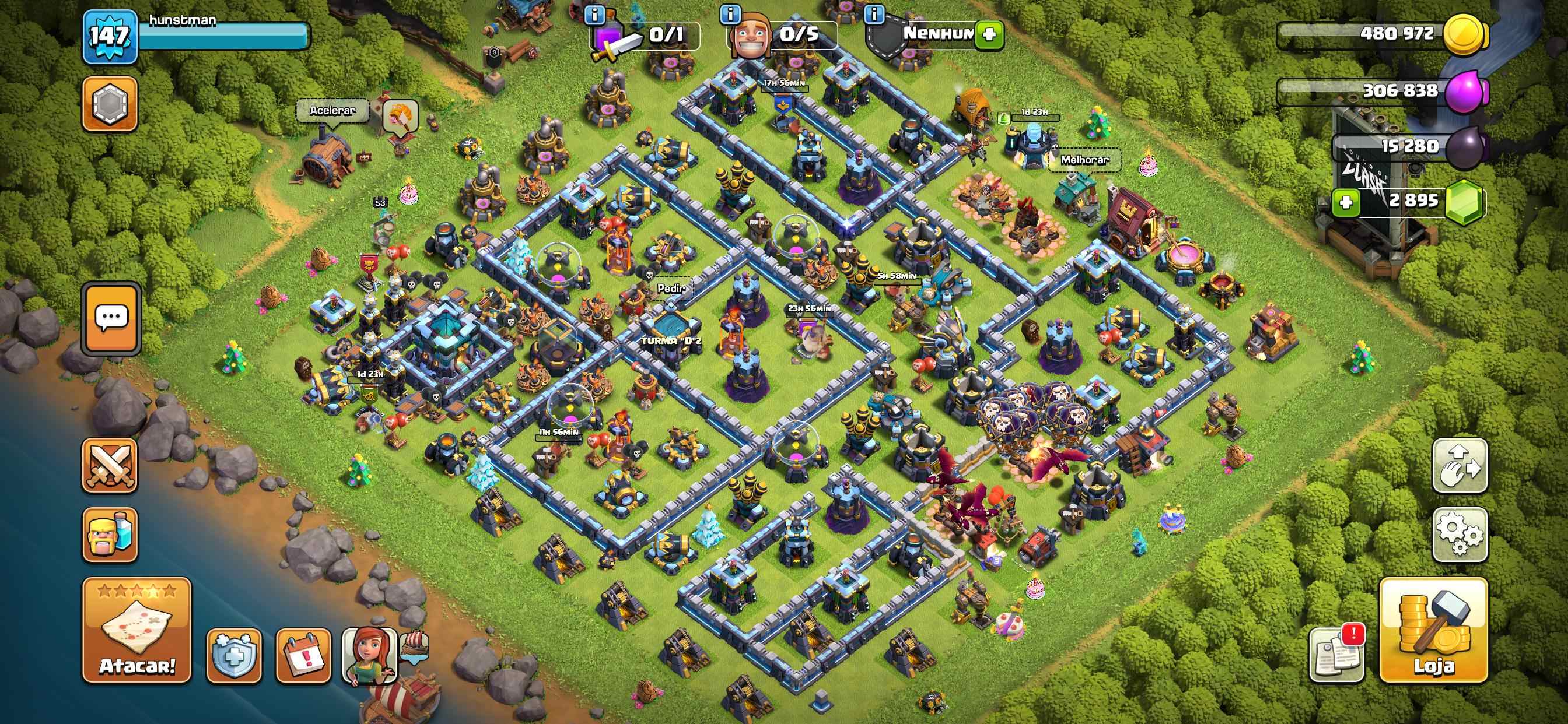 Clash of Clans-Conturi Clash of Clans-Un cont-Acces total TH 13 FULL