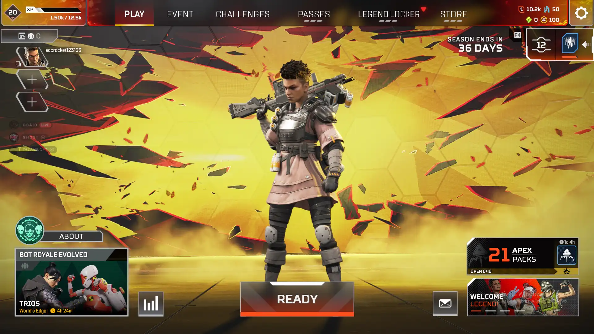 Apex Legends 💫 레벨 20 🔥 랭크 준비 완료 🔥20 개 미개봉 팩 🌟 즉시 배송 ✅ 전체 액세스 🔥 EA + Steam