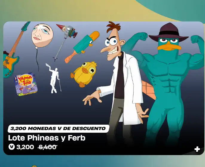 Phineas ও Ferb বান্ডেল | 3,200 V-Bucks
