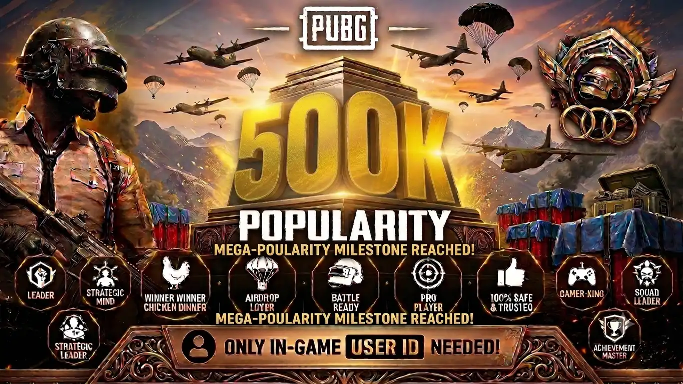 (MIX POPULARITY — 500K) — JUST IN GAME ID NEEDED