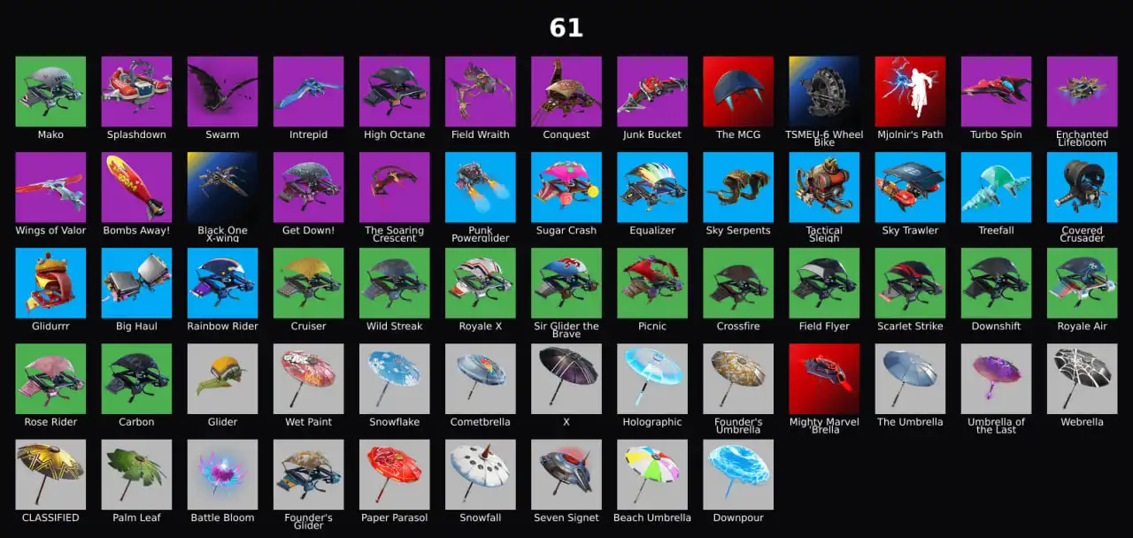 PC, PSN, XBOX 73 skin FA - STW - Sparkle Specialist - Reaper, Sky Stalker, Charlotte, Rust Lord, Fable, Thor - Floss - Take the L - MA