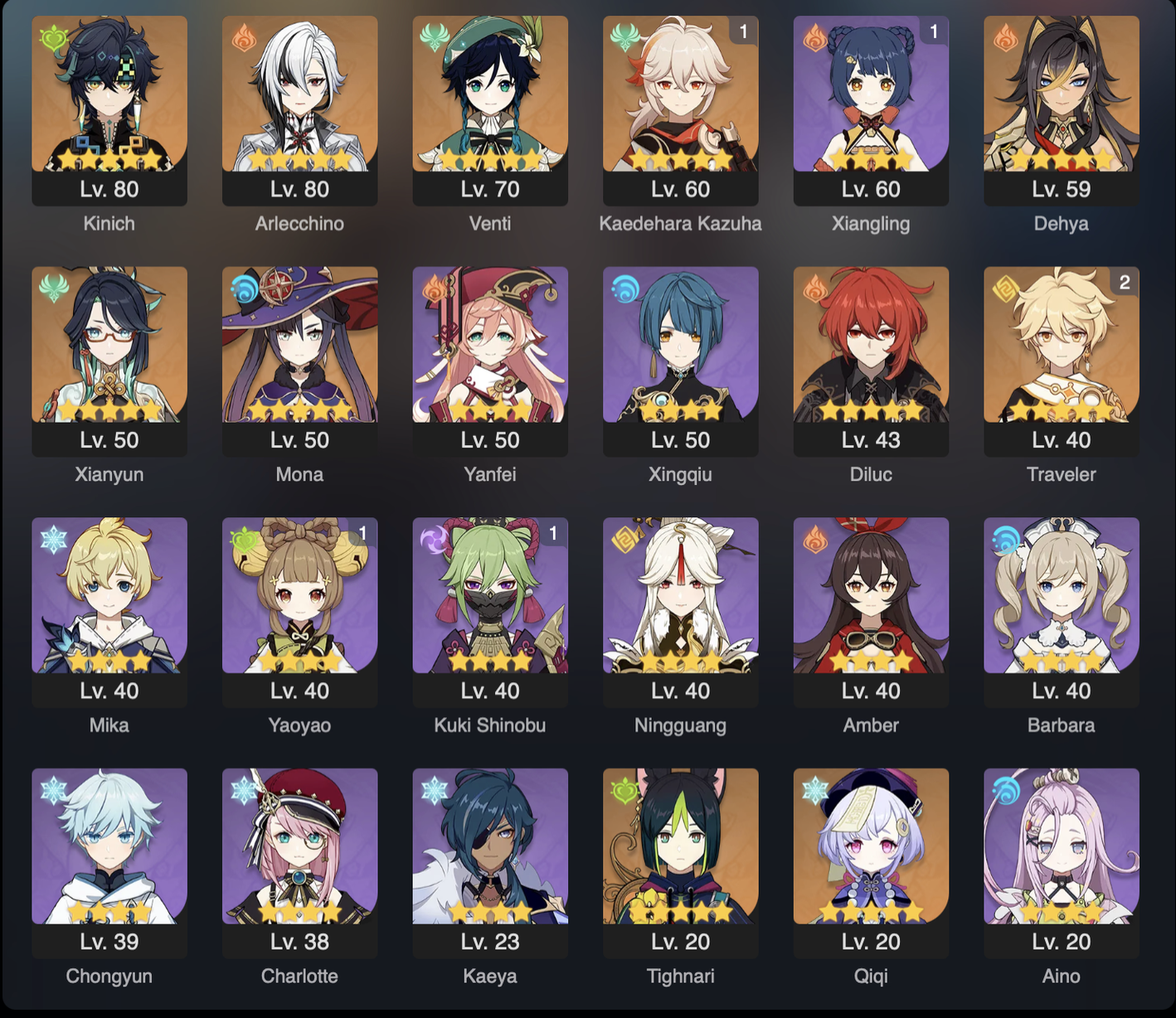 [2合1] NA💎GENSHIN IMPACT + Honkai: Star Rail | 49级冒险 | 43角色 | 10传奇 | 1武器 | 1命座 + 2礼物