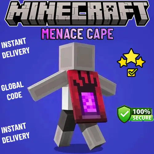Minecraft Menace Cape Clé / Code / Global (Minecraft Java & Bedrock Edition) Livraison Rapide