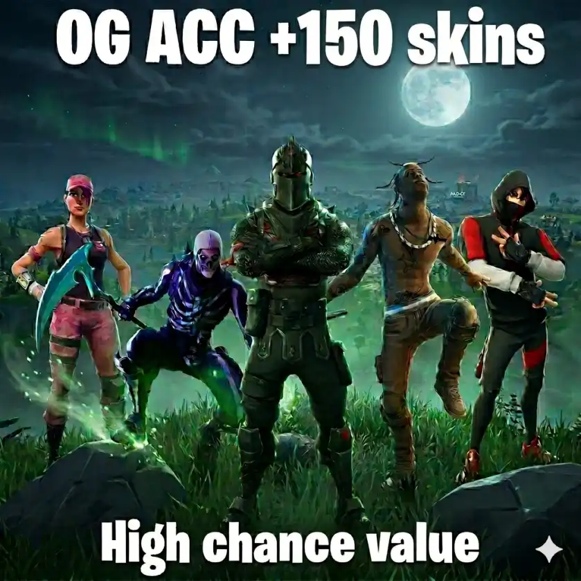 {PC,PSN,XBOX} OG Stacked +150 Skins Account With The Reaper, Black Knight, Ikonik, Take the L, Travis Scott, Rose Team Leader Or Other [Read Description]